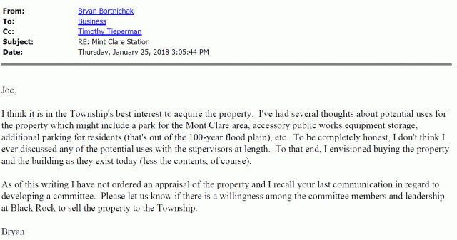 012418 Mont Clare Station Twp response