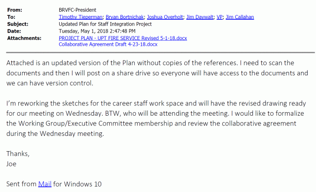 050118 Updated staff integration email