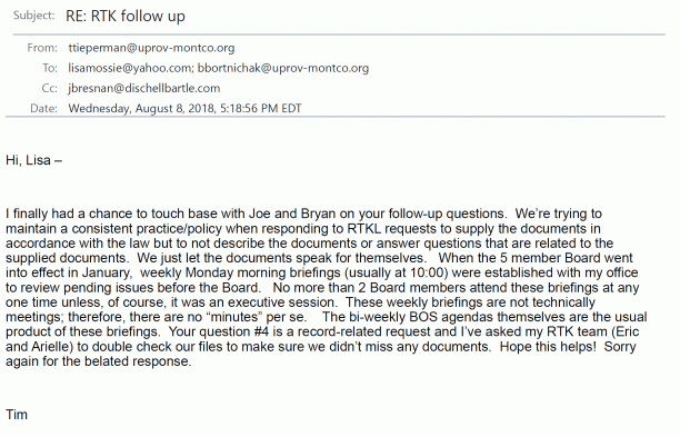 4b meeting questions response