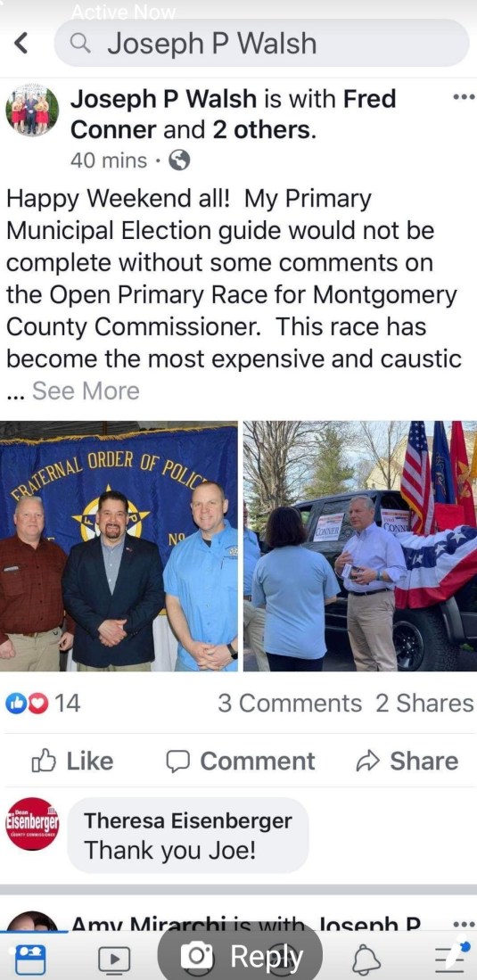 Walsh Endorsement sat b4 election (2)